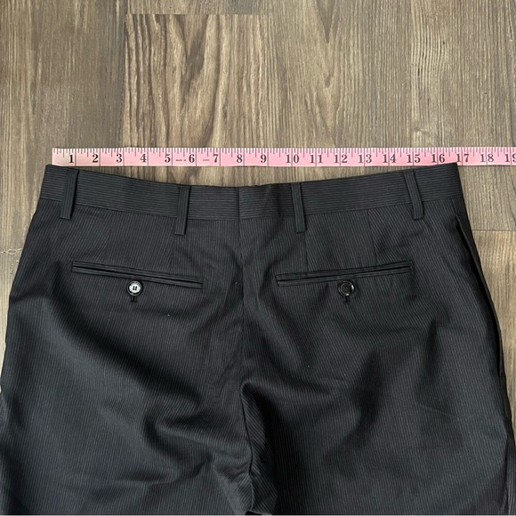 Burberry  Authentic Grayish Blue striped Straight Leg Trouser Pants - Picture 15 of 16